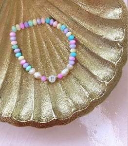 PASTEL INITIAL BRACELET