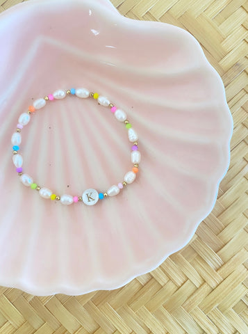 CUSTOM INITAL - RAINBOW + PEARL