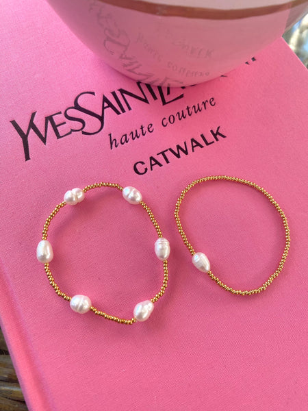 PEARL STACK BRACELET SET